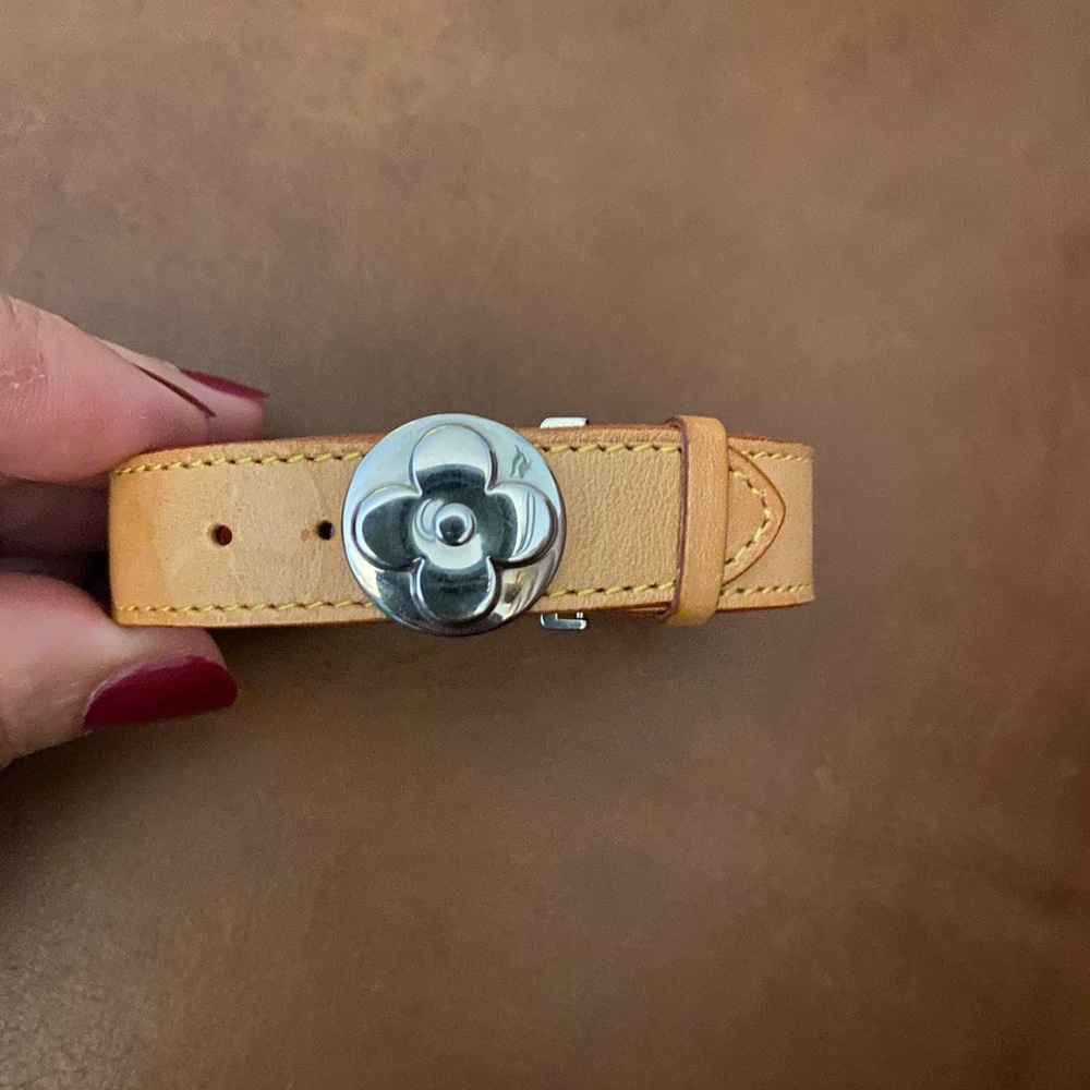 Silver vachetta Louis Vuitton bracelet - Picture 4 of 7